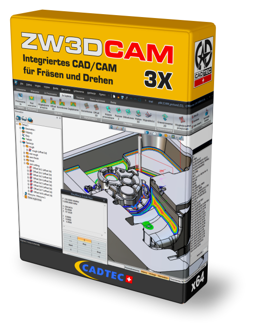 ZW3DCAM 3-Achsen (3X)