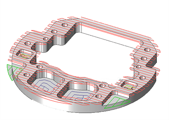 ZW3D CAM 2-Achsen-Bearbeitung